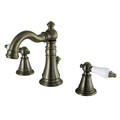 Fauceture English Classic Widespread Bathroom Faucet, Antique Brass FSC19733PL